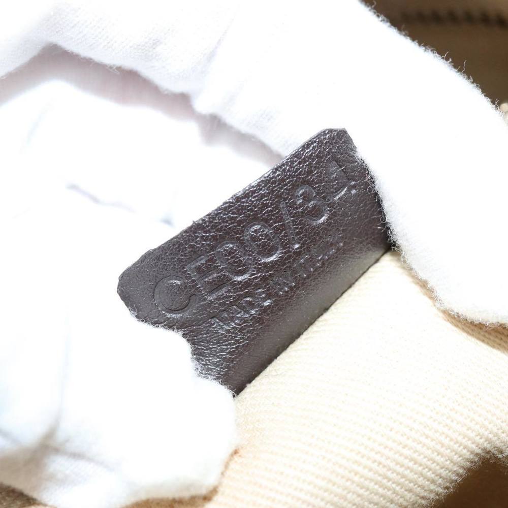 CELINE Macadam Canvas Shoulder Bag PVC White Auth 72176 - Picture 12 of 16